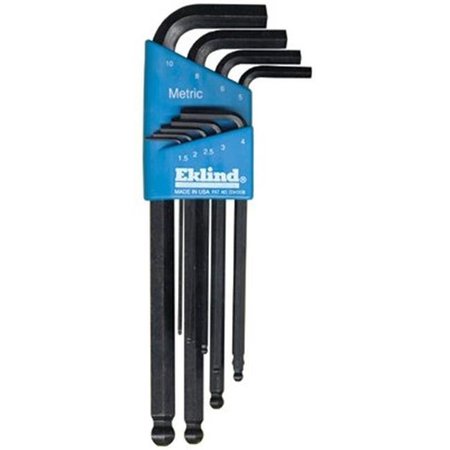 EKLIND Eklind Tool 269-13609 9-Pc Metric Ball-Hex-L-Wrench Key Set Long Se 269-13609